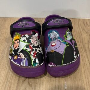 Disney Villains Purple and Black Crocs